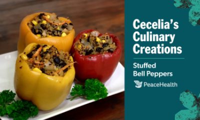 Vegetarian stuffed bell peppers