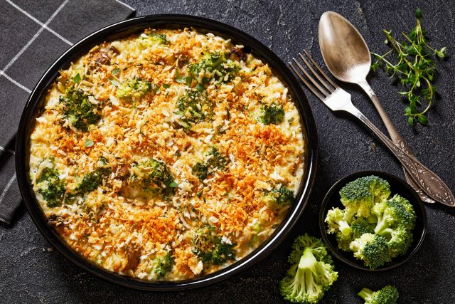 Broccoli, rice casserole
