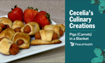 Healthier pigs in a blanket recipe that uses carrots instead of hot dogs.